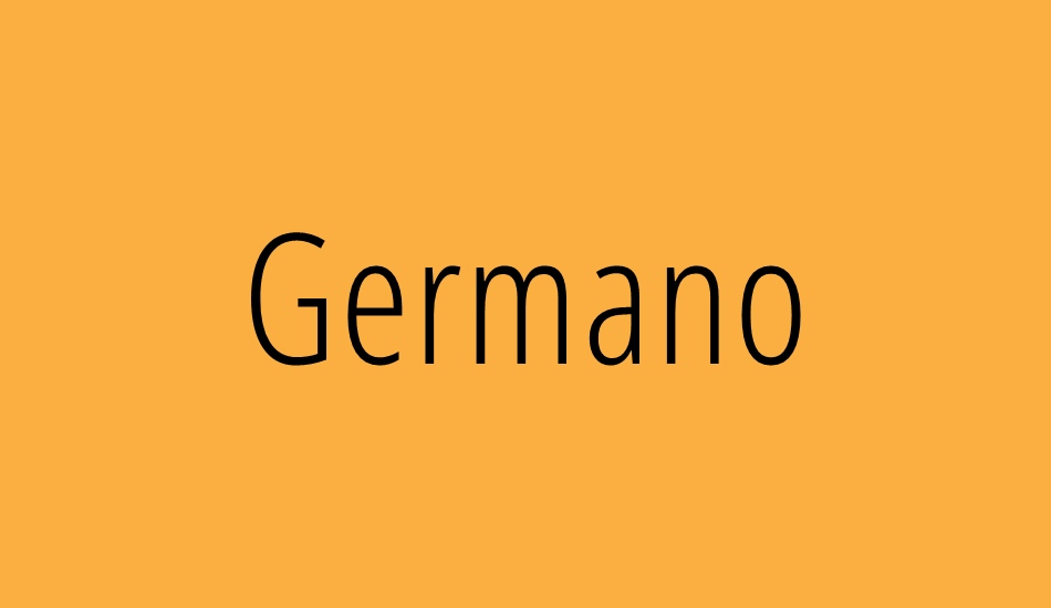 germano font big