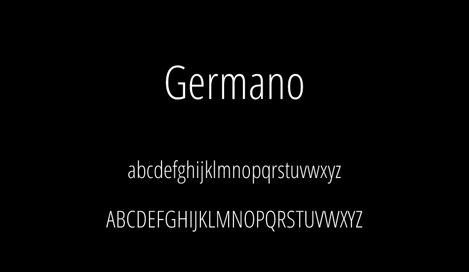 germano font