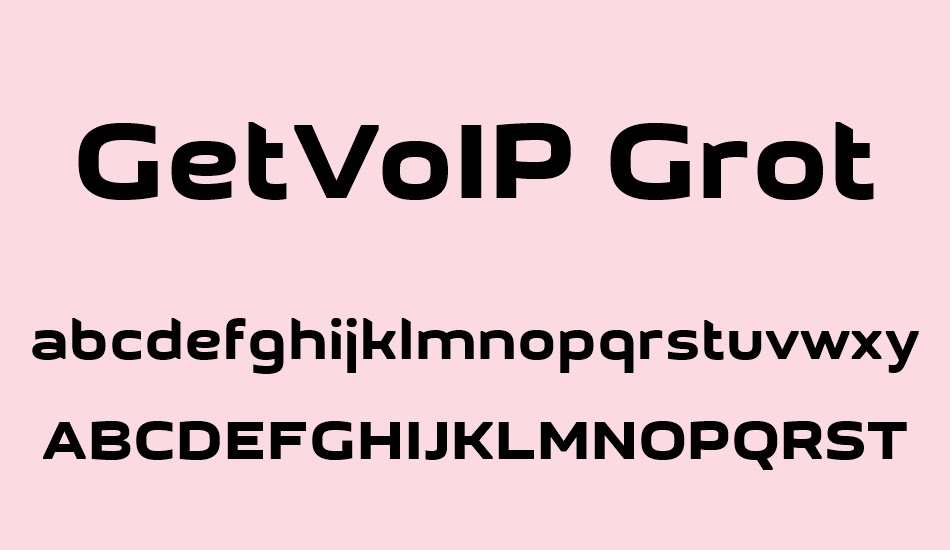 getvoıp-grotesque font