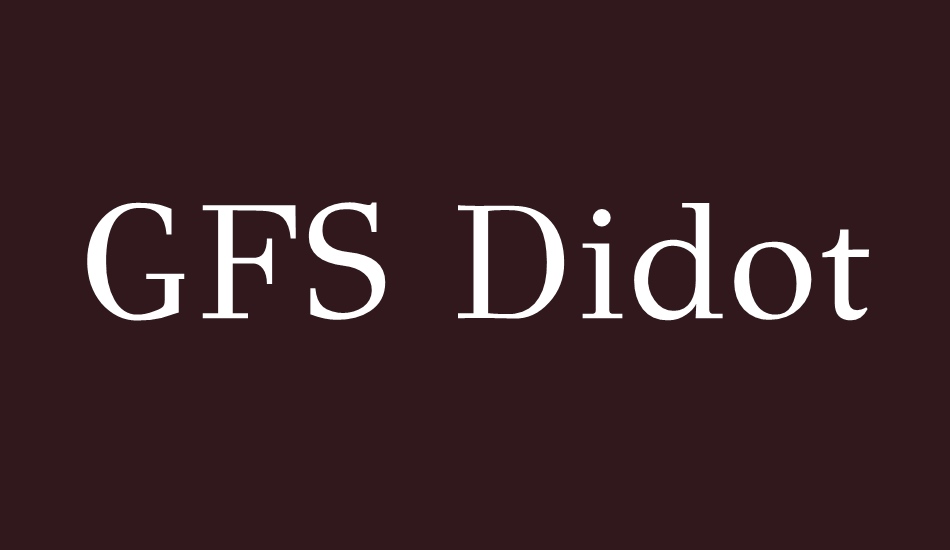 gfs-didot font big
