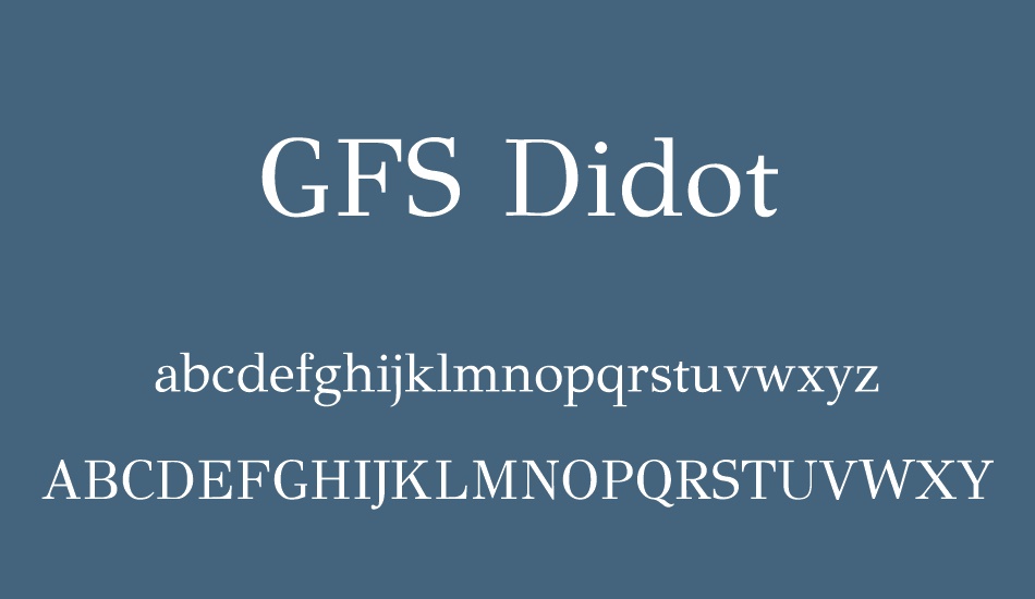 gfs-didot font