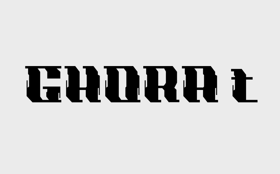 Ghora font big