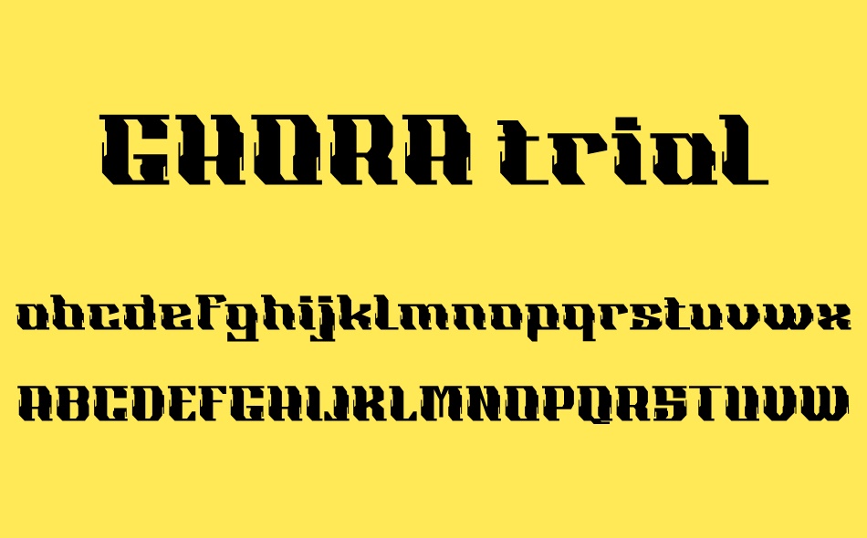 Ghora font