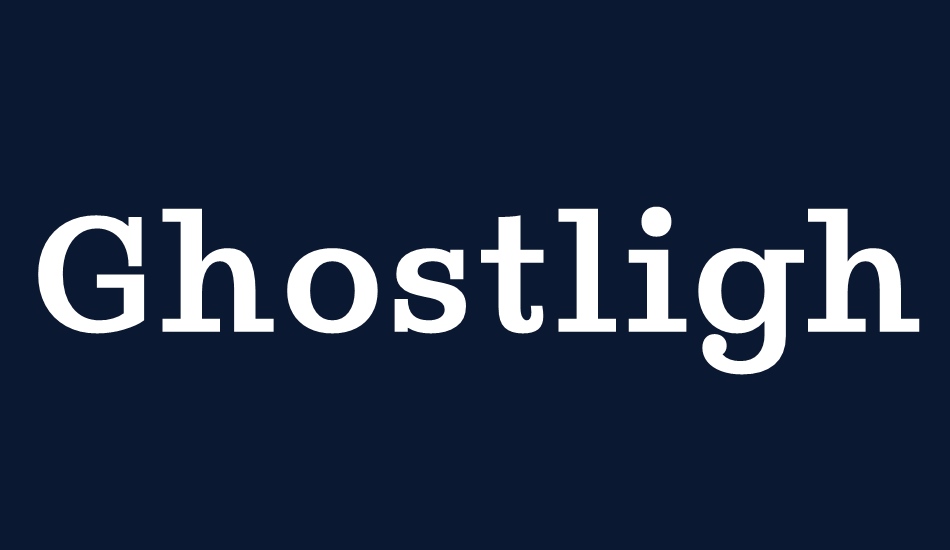 ghostlight font big