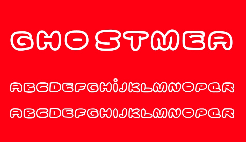 ghostmeat font