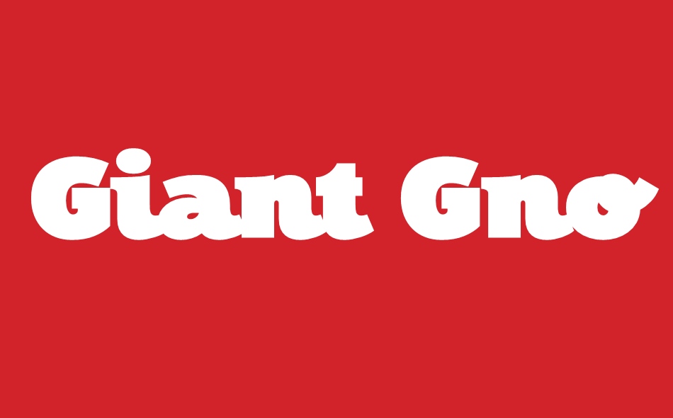 Giant Gnome font big
