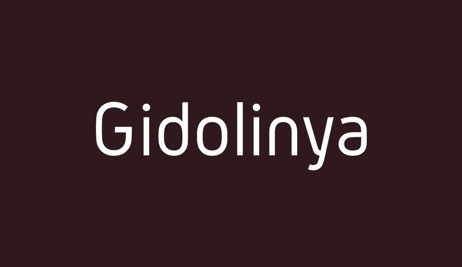 gidolinya font big