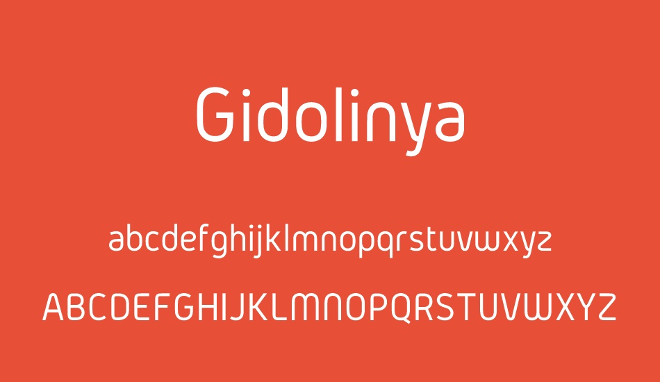 gidolinya font