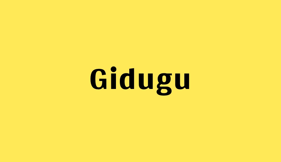 gidugu font big