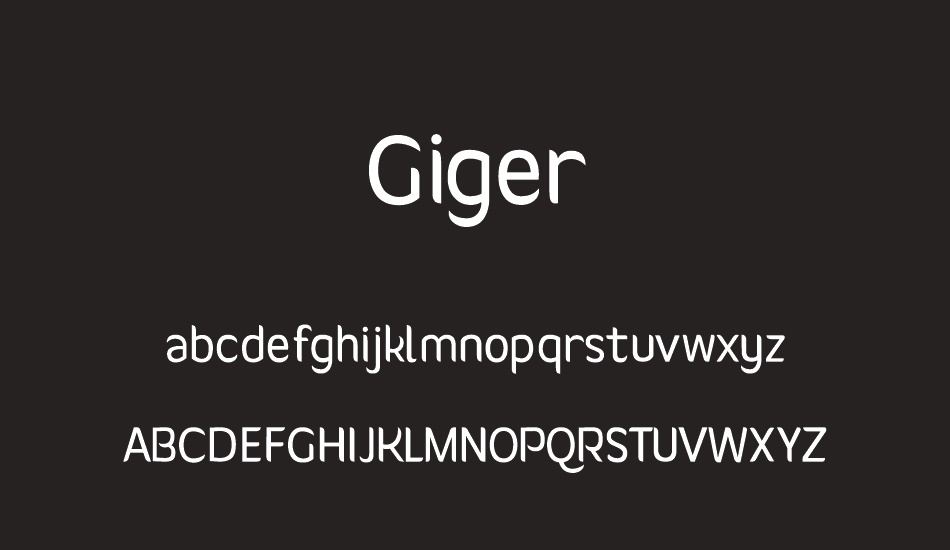 giger font