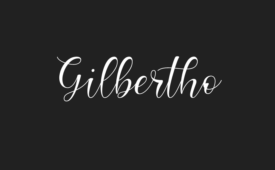 Gilbertho font big