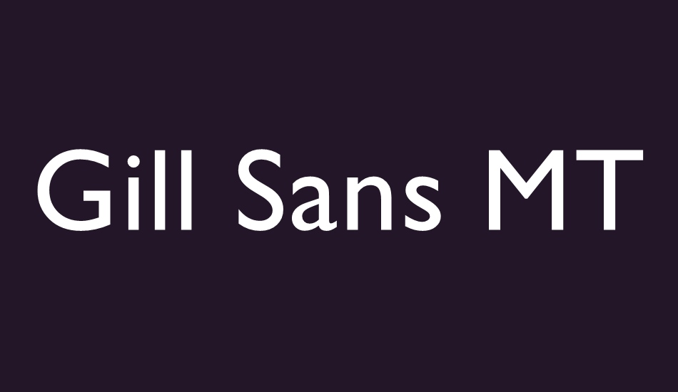 gill-sans-mt font big