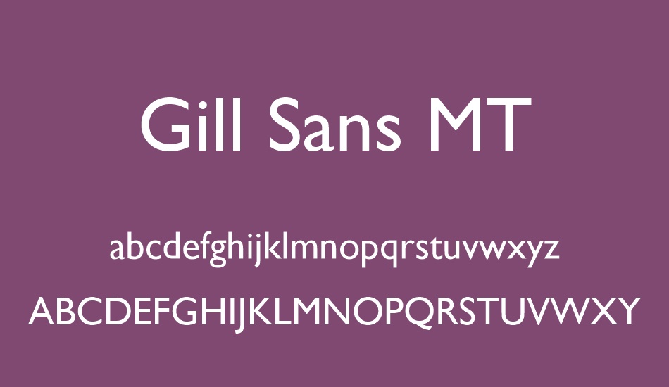 gill-sans-mt font