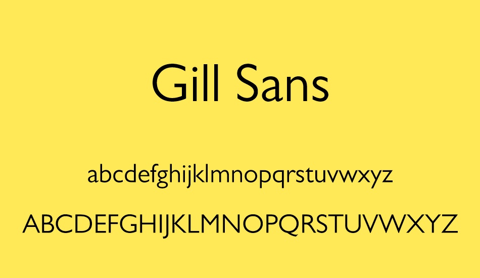 gill-sans font