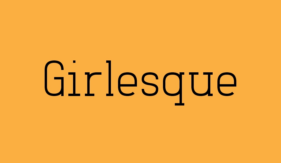 girlesque font big