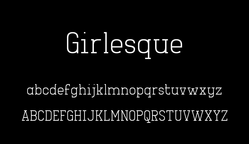 girlesque font