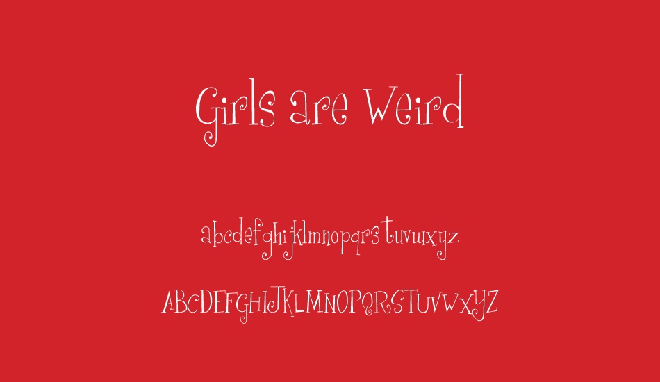 girls-are-weird font