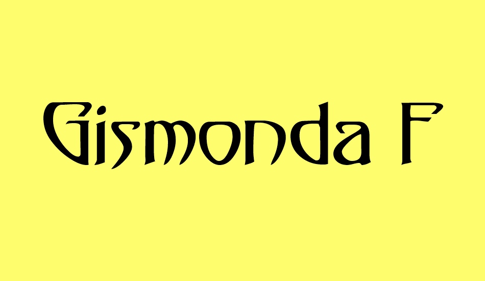 gismonda-fg font big