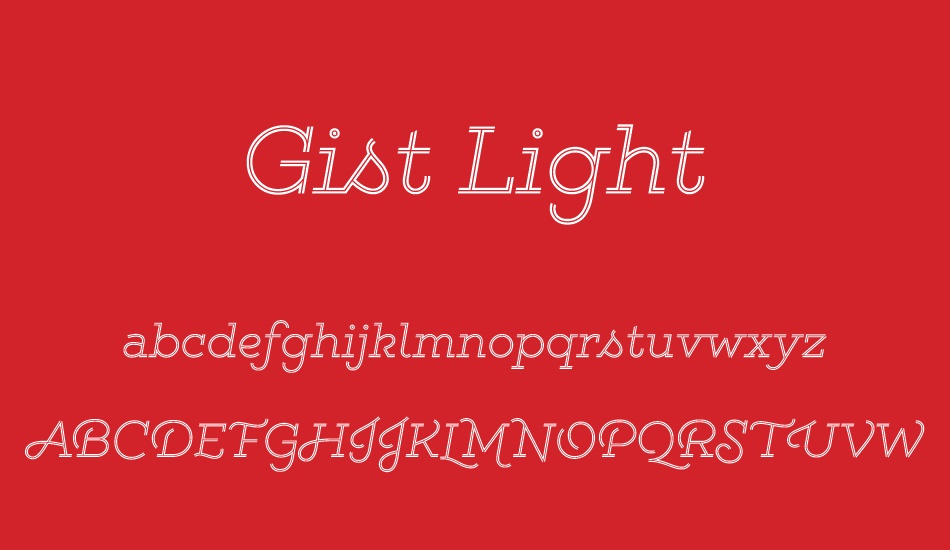 gist-light font