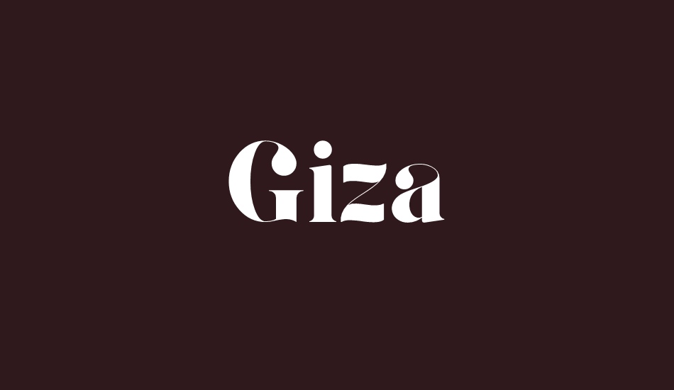 giza font big