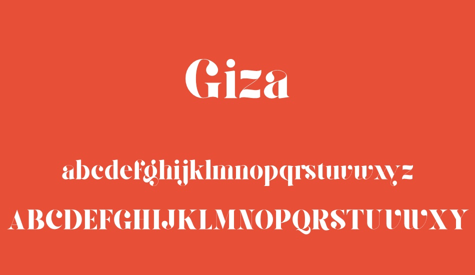 giza font