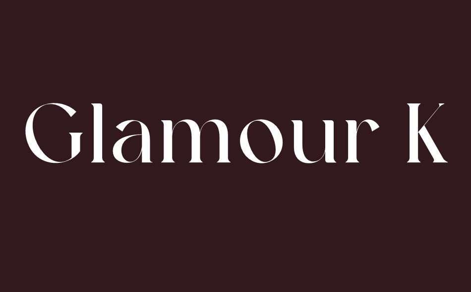 Glamour Karlina font big