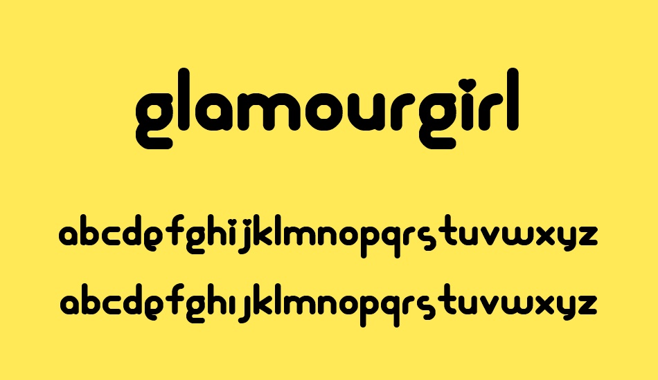 glamourgirl font