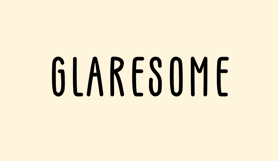 glaresome font big