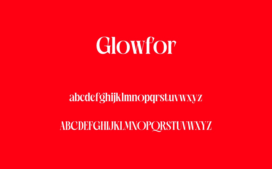 Glowfor font