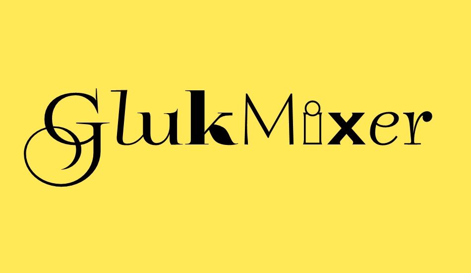 glukmixer font big