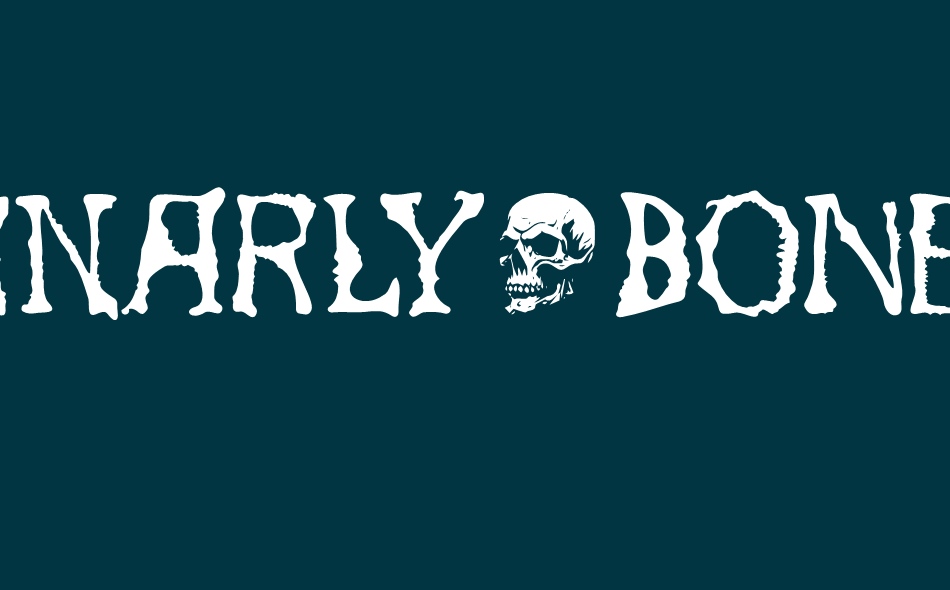 Gnarly Bone font big