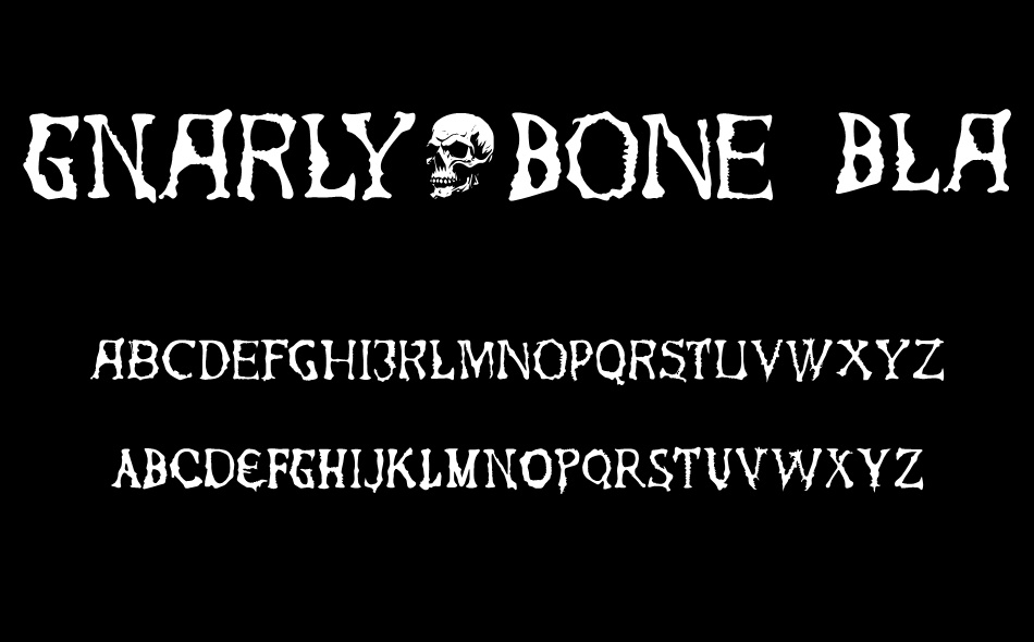 Gnarly Bone font