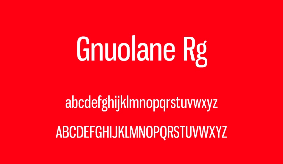 gnuolane-rg font