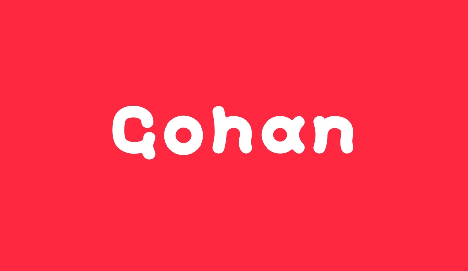 gohan font big