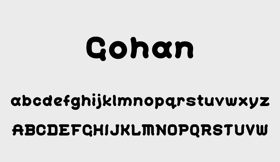 gohan font
