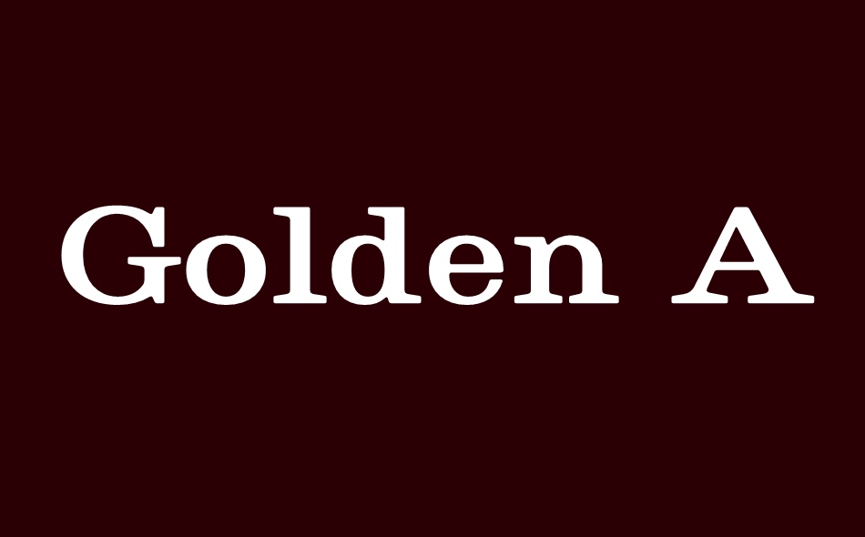 Golden Age Restored font big