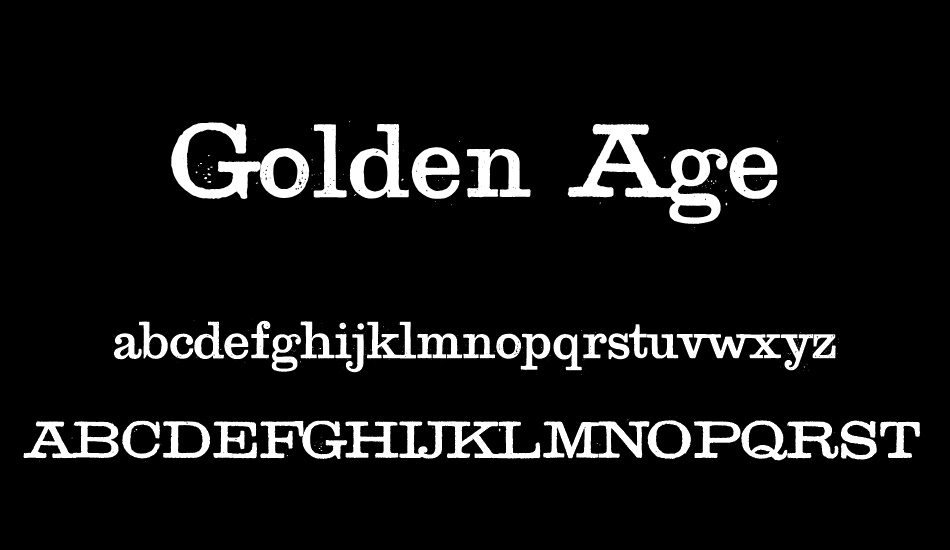 golden-age font