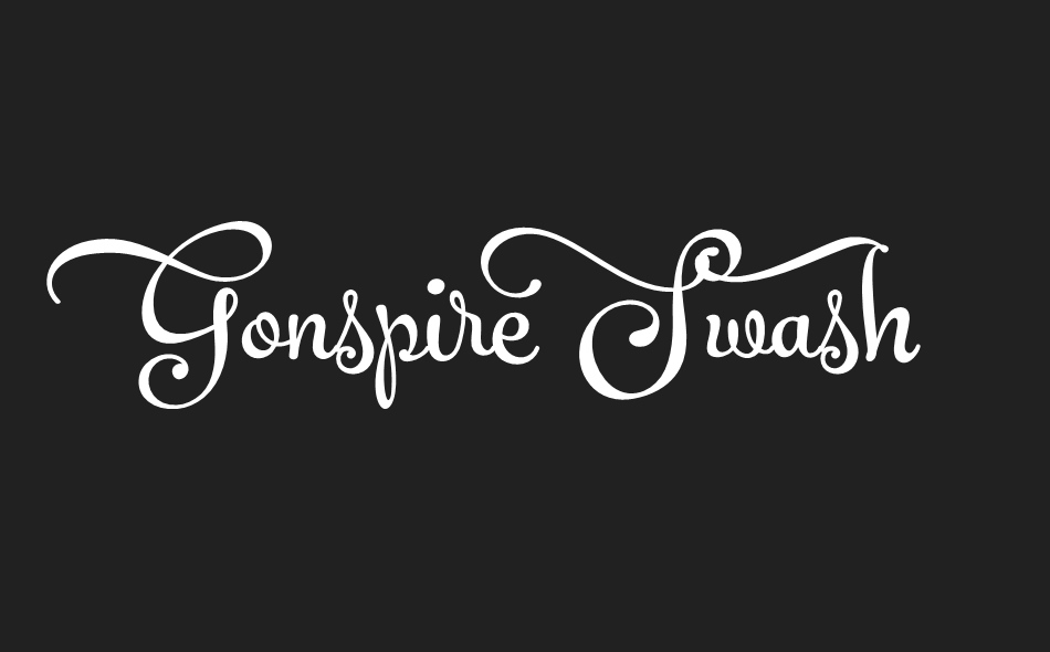 Gonspire Script font big