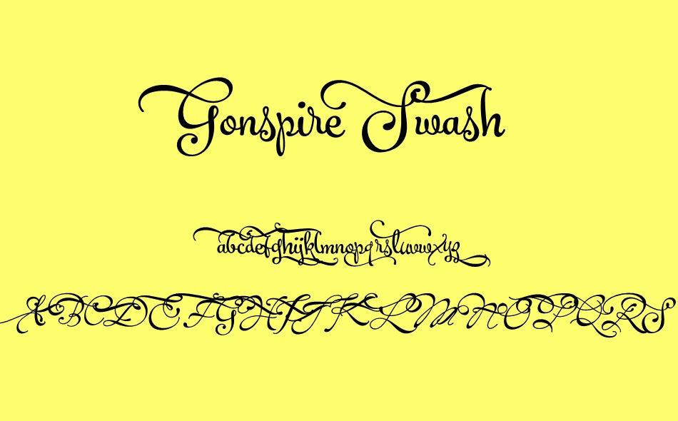 Gonspire Script font