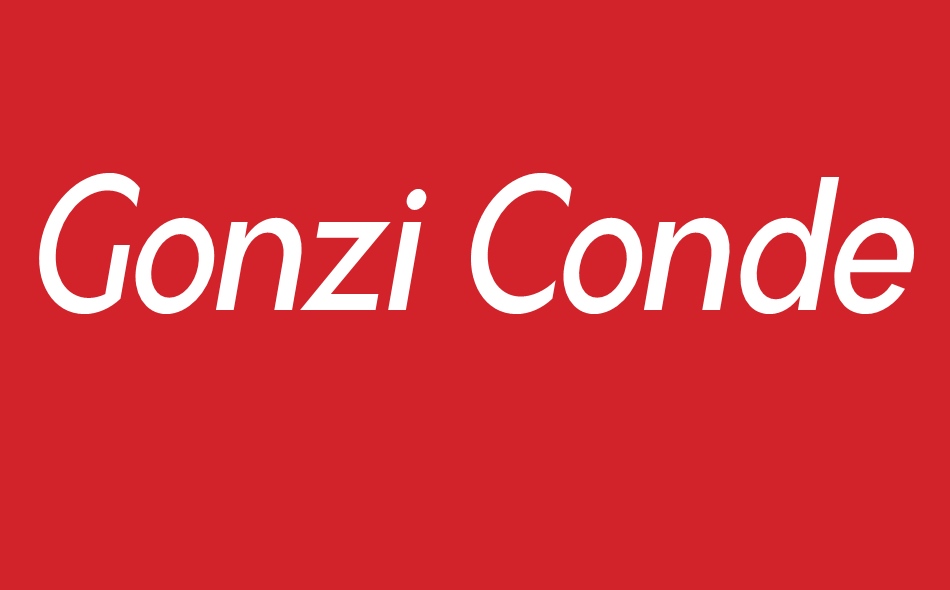 Gonzi Condensed font big