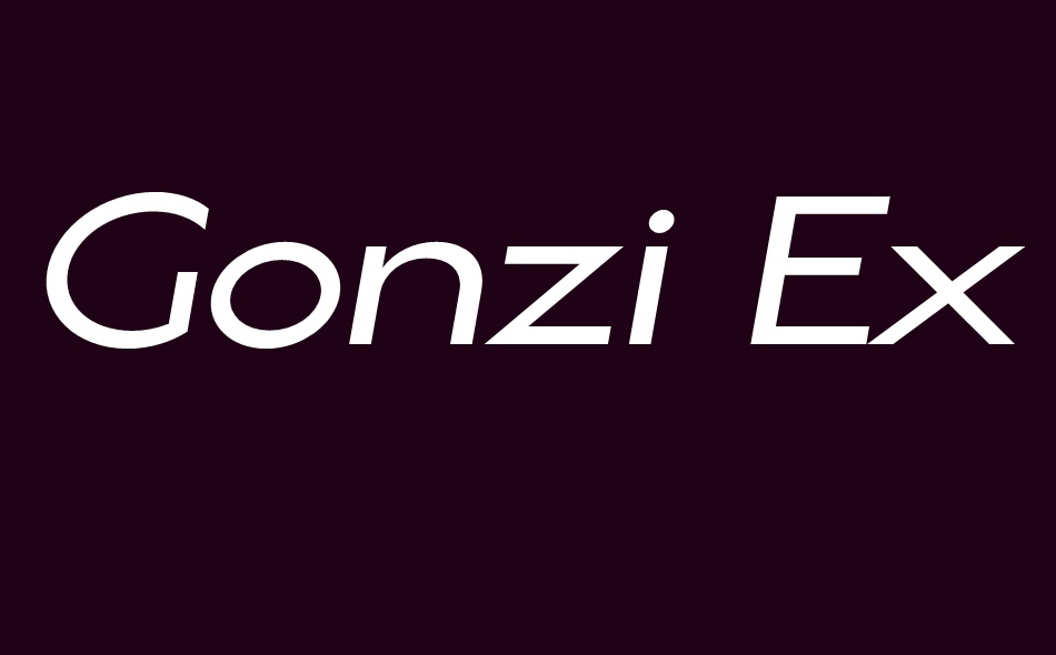Gonzi Expanded font big