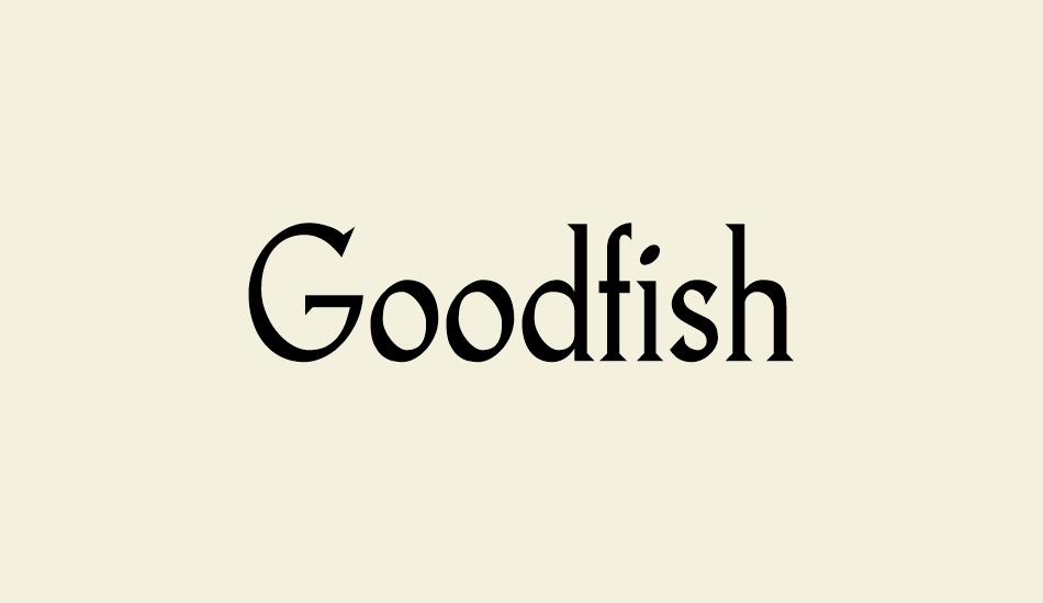 goodfish font big