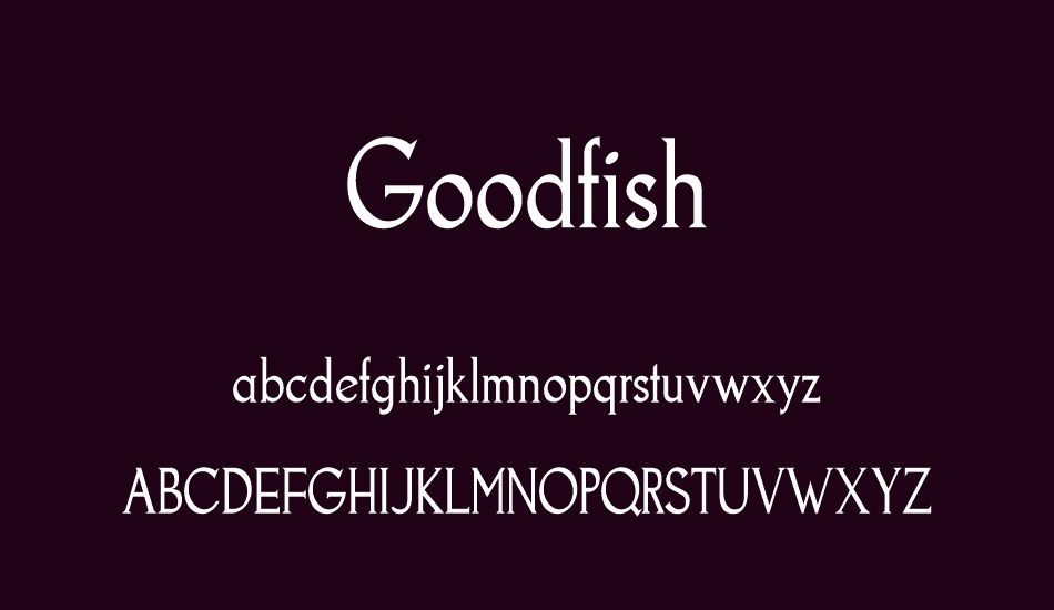goodfish font