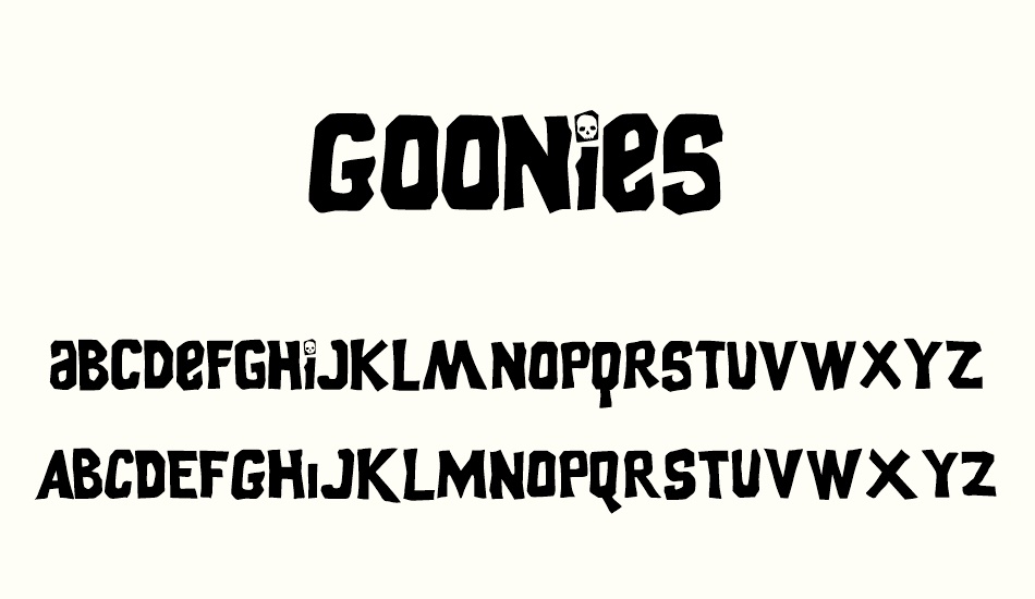 goonies font