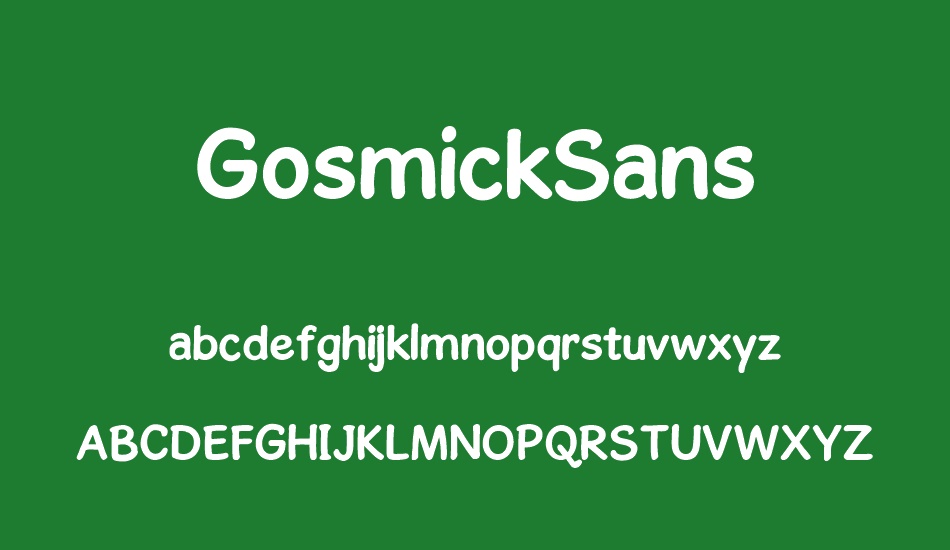 gosmicksans font