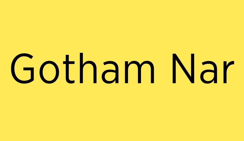 gotham-narrow-book font big