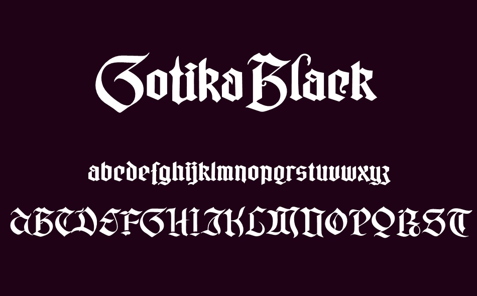 Gotika Black font