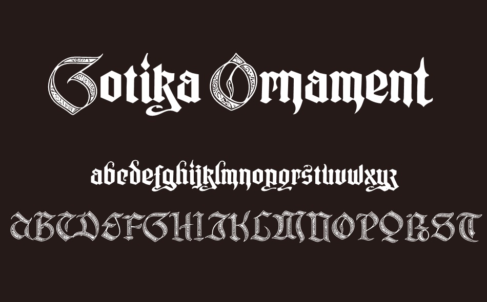 Gotika Ornament font