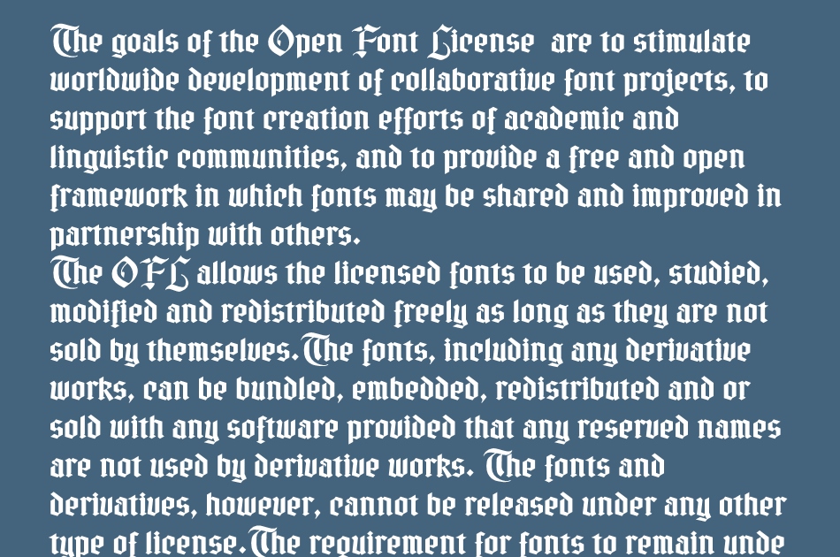 Gotika Strict font 1