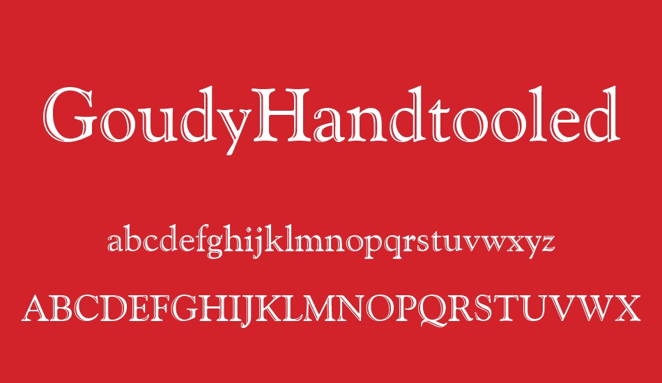 goudyhandtooled-bt font